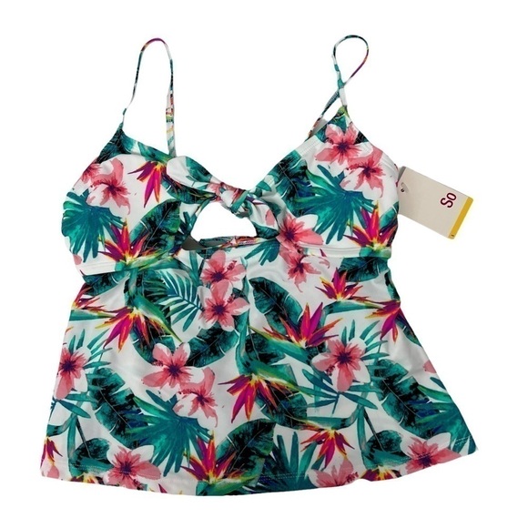 SO Other - NWT SO by Kohl’s Women’s Tankini Swim Top Sz Small